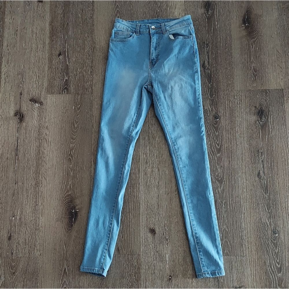 T&Y Fashion High Rise Skinny Jeans 3/4